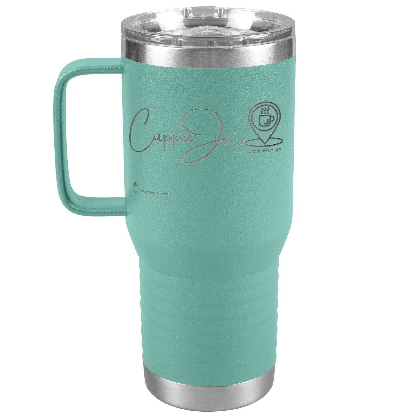 Cuppa Jo's Tumbler as featured in the Stone River Series