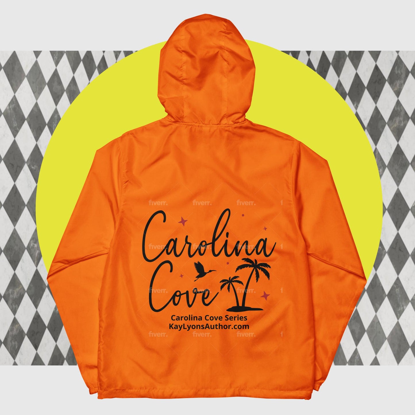 Unisex lightweight zip up windbreaker FEATURING CAROLINA COVE FROM THE CAROLINA COVE/MAKE ME A MATCH/SEASIDE SISTERS/BLACKWELL BROTHERS SERIES!