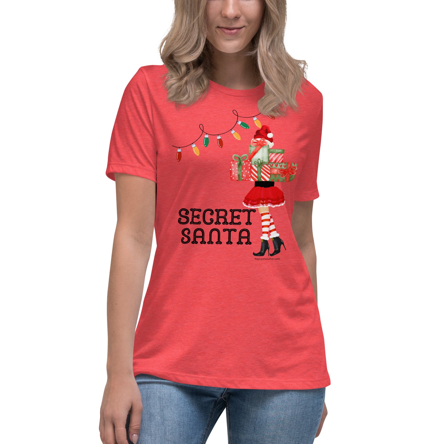 Women's Relaxed T-Shirt-FEATURING SECRET SANTA FROM THE SECRET SANTA SERIES