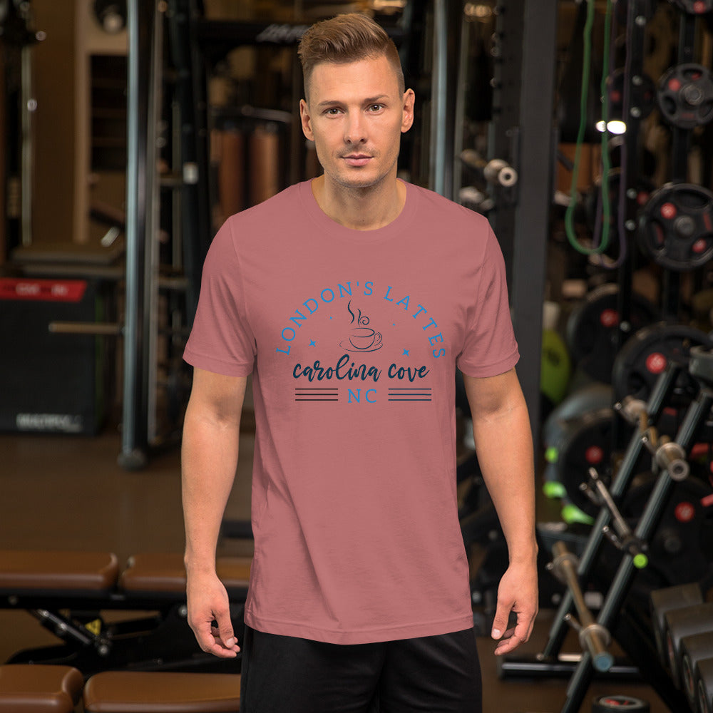 Unisex t-shirt (FEATURING LONDON'S LATTES, CAROLINA COVE, NC FROM THE SEASIDE SISTERS SERIES)